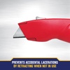 image:imageIRWIN Utility Knife SelfRetracting for Safety 2088600 Red1 Count Pack of 2