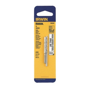 image:imageIrwin Tools IRWIN Drill And Tap Set 440 NC Tap and No 43 Drill Bit 802091 Count Pack of 1