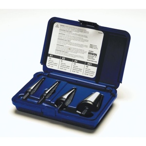 image:imageIrwin Tools IRWIN Step Drill Bit Set General Purpose 4Piece 10225