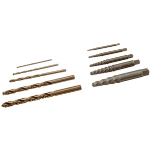 image:imageIrwin Tools Irwin Industrial Tools 11117 Pouched Spiral Flute Screw Extractors with Cobalt Alloy Steel Drill Bits Set 10PieceOne Size