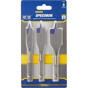 image:imageIrwin Tools Irwin Industrial Tools 87950 Speebor Blue Groove Spade Bit Set 3Piece