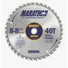 image:imageIRWIN Tools MARATHON Carbide TableMiter Circular Blade 8 14inch 40T Universal Arbor Miter and 14053
