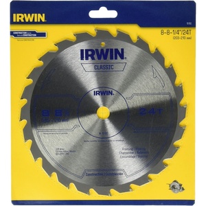 image:imageIRWIN Tools Classic Series Carbide TableMiter Circular Saw Blade 8 14inch 24T 15150