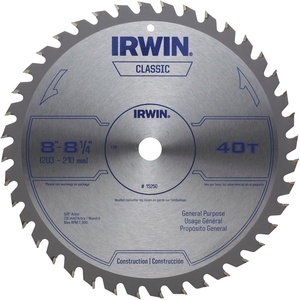 image:imageIRWIN Tools Classic Series Carbide TableMiter Circular Saw Blade 8 14inch 40T 15250