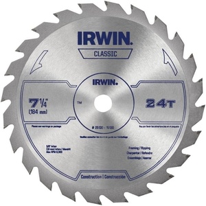 image:imageIRWIN Tools Classic Series Steel Corded Circular Saw Blade 7 14inch 24T 15130Classic