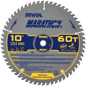 image:imageIRWIN Tools MARATHON Carbide TableMiter Circular Blade 10Inch 40T 1407010 60T