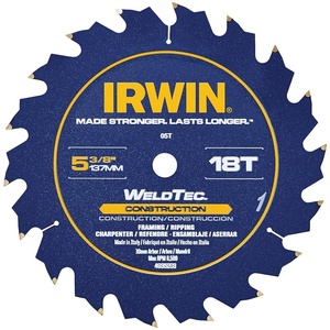 image:imageIRWIN Tools MARATHON WeldTec Circular Saw Blade 538inch 18T 4935203538