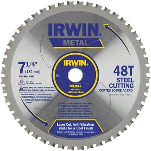 image:imageIRWIN Tools MetalCutting Circular Saw Blade 7 14inch 48T 4935555Metal Cutting