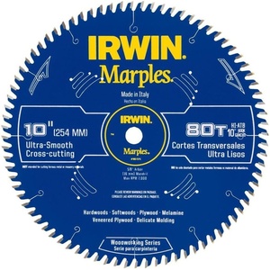 image:imageIrwin Tools IRWIN Marples 10Inch Circular Saw Blade HiAlternate Tooth Bevel 80Tooth 1807370