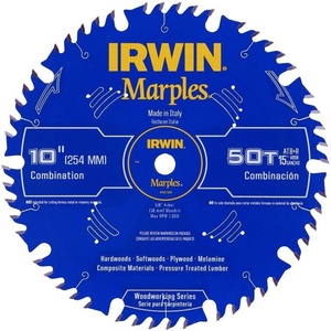 image:imageIrwin Tools IRWIN Marples 10Inch MiterTable Saw Blade ATB 50Tooth 1807368