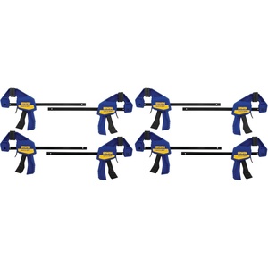 image:imageIRWIN QUICKGRIP Bar Clamp OneHanded Mini 12Inch 1964744 Blue4 Count Pack of 2