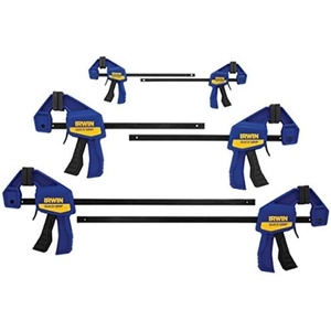 image:imageIRWIN QUICKGRIP Clamps for Woodworking OneHanded Bar Clamps 6Pack 1964749 Multi color6 Pack