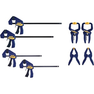image:imageIRWIN QUICKGRIP Clamps for Woodworking OneHanded Bar Clamps 6Pack 1964749 Multi color8 Pack