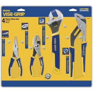 image:imageIRWIN VISEGRIP Pliers amp Wrench Set 4Piece 2078705 Blue4 Piece Set